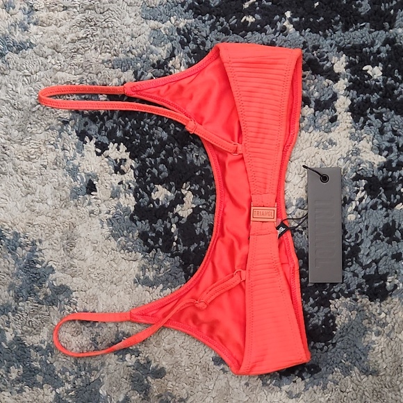 Mica Red Rib bathing suit top - Picture 5 of 6